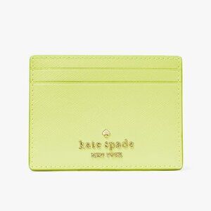 NWT Kate Spade Madison Small Slim Card Holder - Lime Slushy